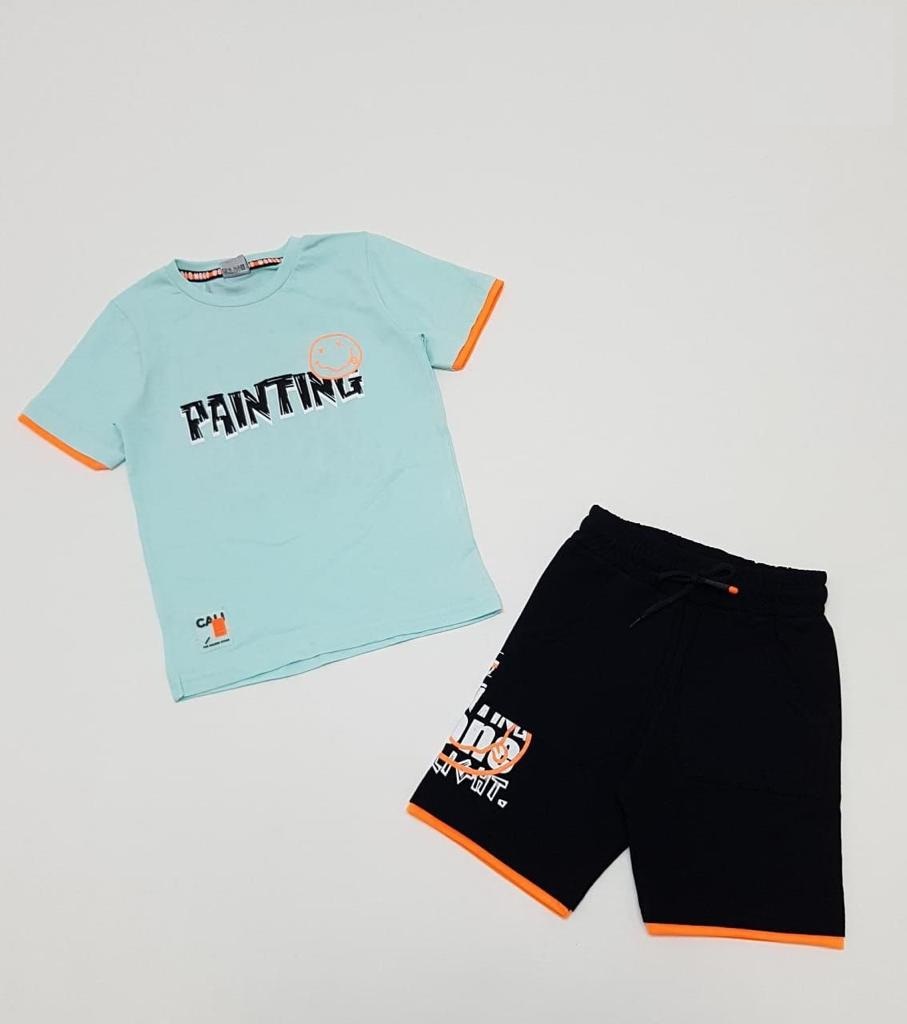 Костюм детский повседневный Dominik manico1435, голубой, черный, 116