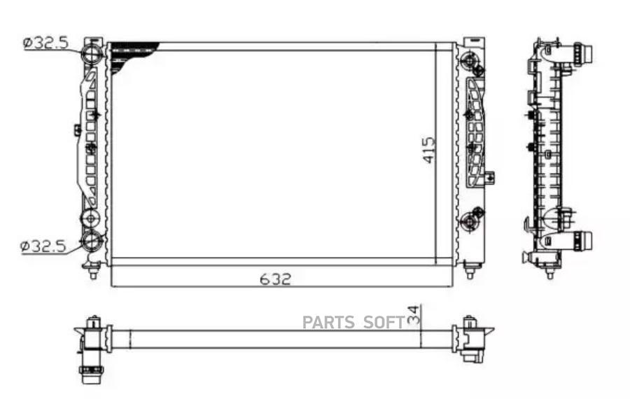 

Радиатор audi a4 94-