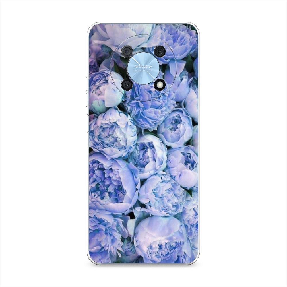 

Чехол Awog на Huawei Nova Y90 "Пионы голубые", Разноцветный