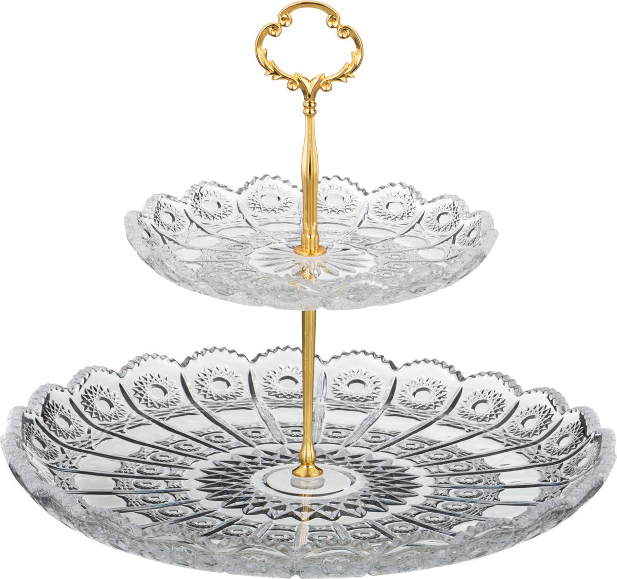 

Набор из 4 штук Фруктовница двухъярусная Lefard Muza crystal 18/30х28.5см 195-135_