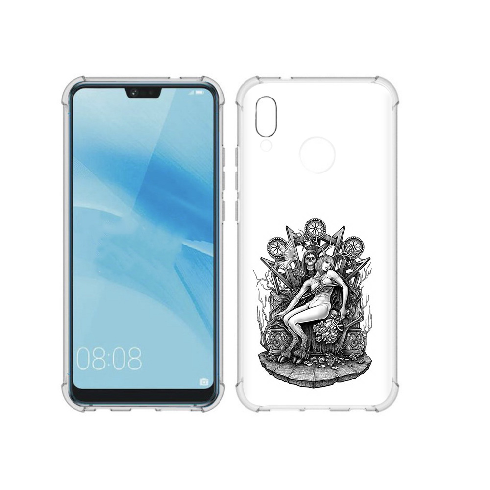 

Чехол MyPads Tocco для Huawei P20 Lite девушка на троне (PT130405.51.309), Прозрачный, Tocco