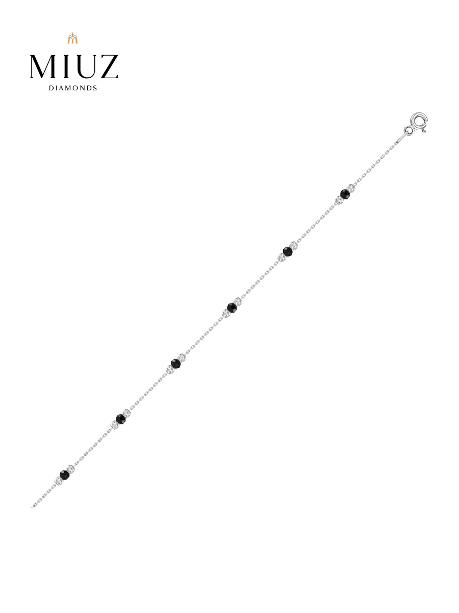 Браслет из золота р.20 MIUZ Diamonds B2042-LIO-0072-W, оникс