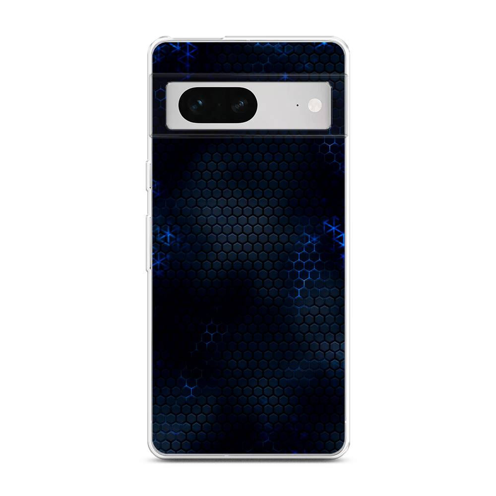

Силиконовый чехол "Фон соты синие" на Google Pixel 7 / Гугл Пиксель 7