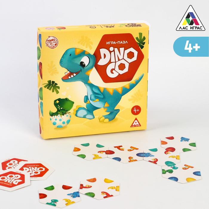 фото Настольная игра-пазлы «dino go», 61 тайл лас играс