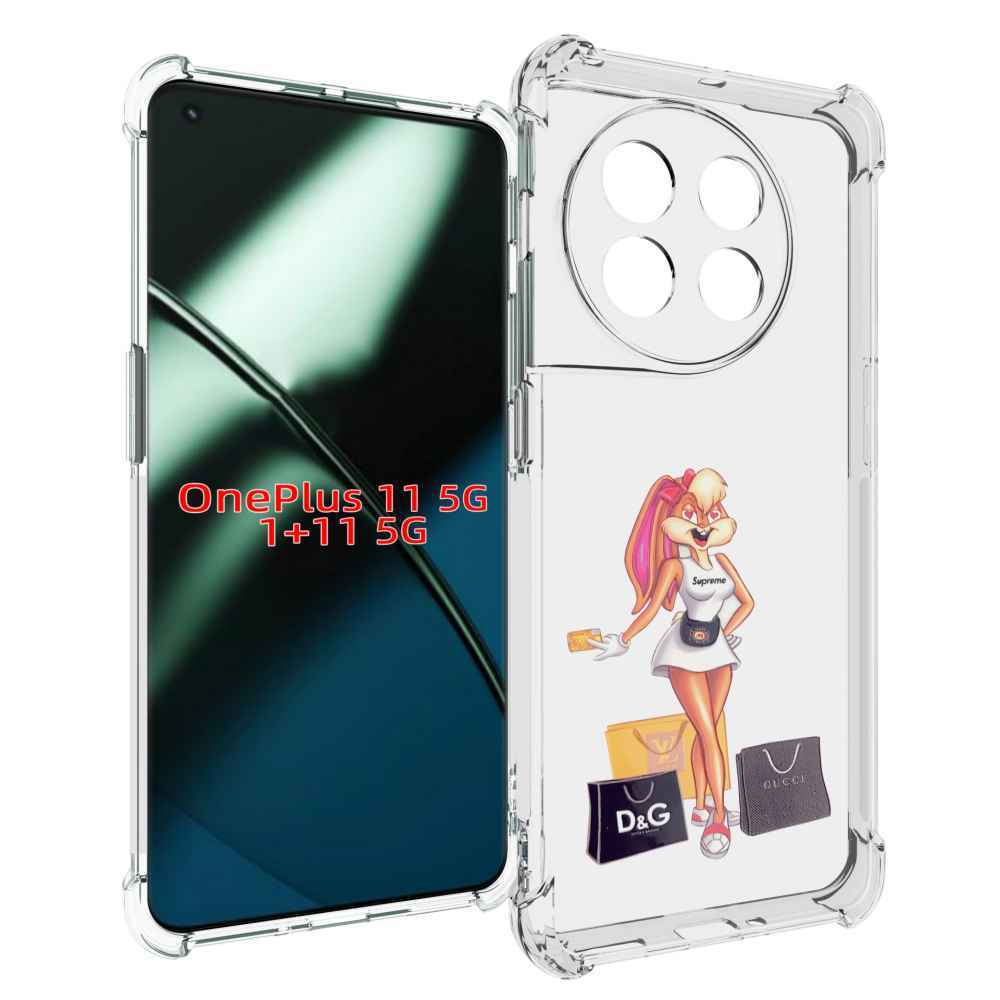 

Чехол MyPads модница-зайка женский для OnePlus 11, Прозрачный, Tocco