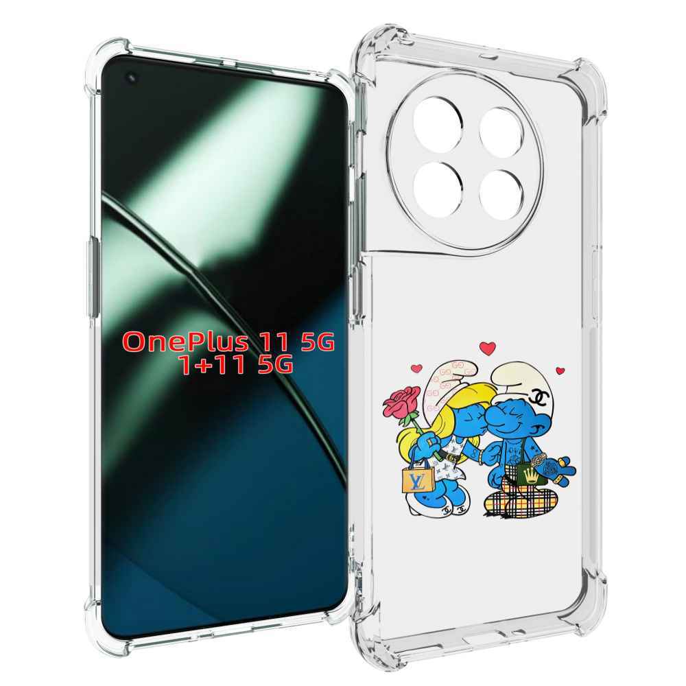 

Чехол MyPads модные-смурфики для OnePlus 11, Прозрачный, Tocco