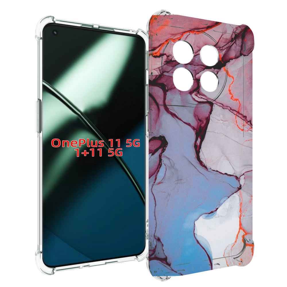 

Чехол MyPads мраморный рисунок для OnePlus 11, Прозрачный, Tocco