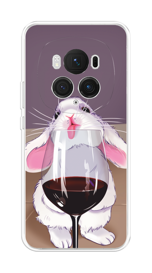 

Чехол на Honor Magic 6 Pro "Кролик с бокалом", Белый;розовый;красный, 6123750-1