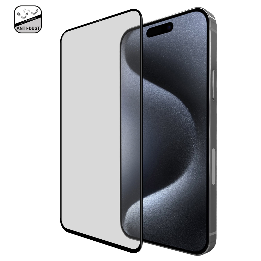 Стекло защитное Hardiz 3D Cover Premium Tempered Glass для iPhone 15 Pro Black Frame