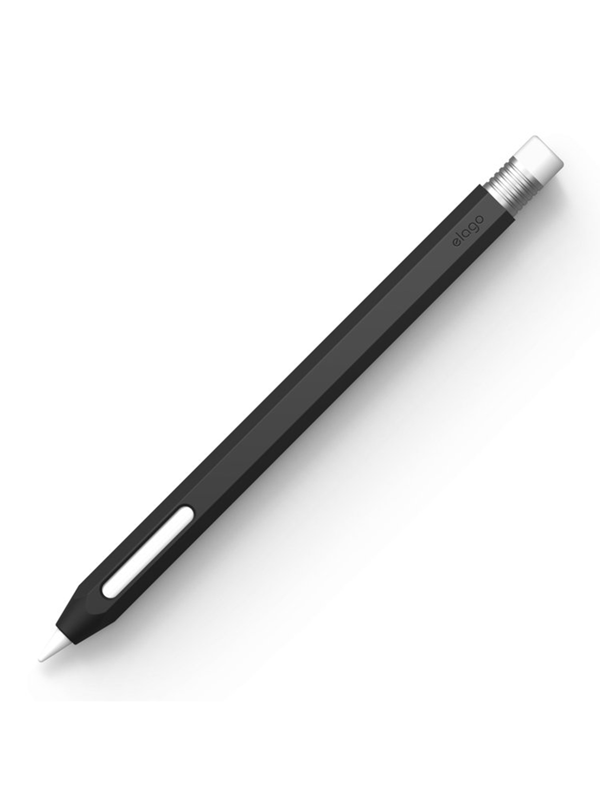 Чехол Elago для Apple Pencil 2 Silicone case Black silver