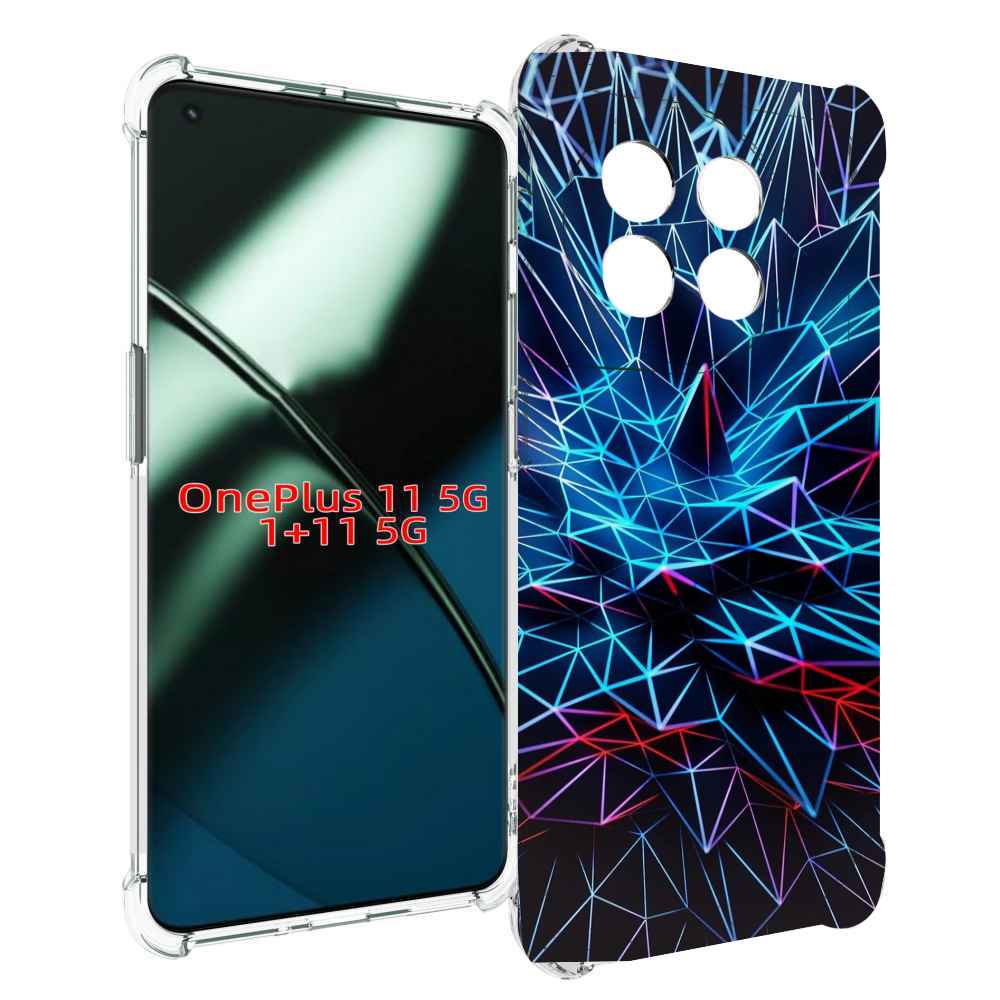 

Чехол MyPads неоновая-абстракция для OnePlus 11, Прозрачный, Tocco
