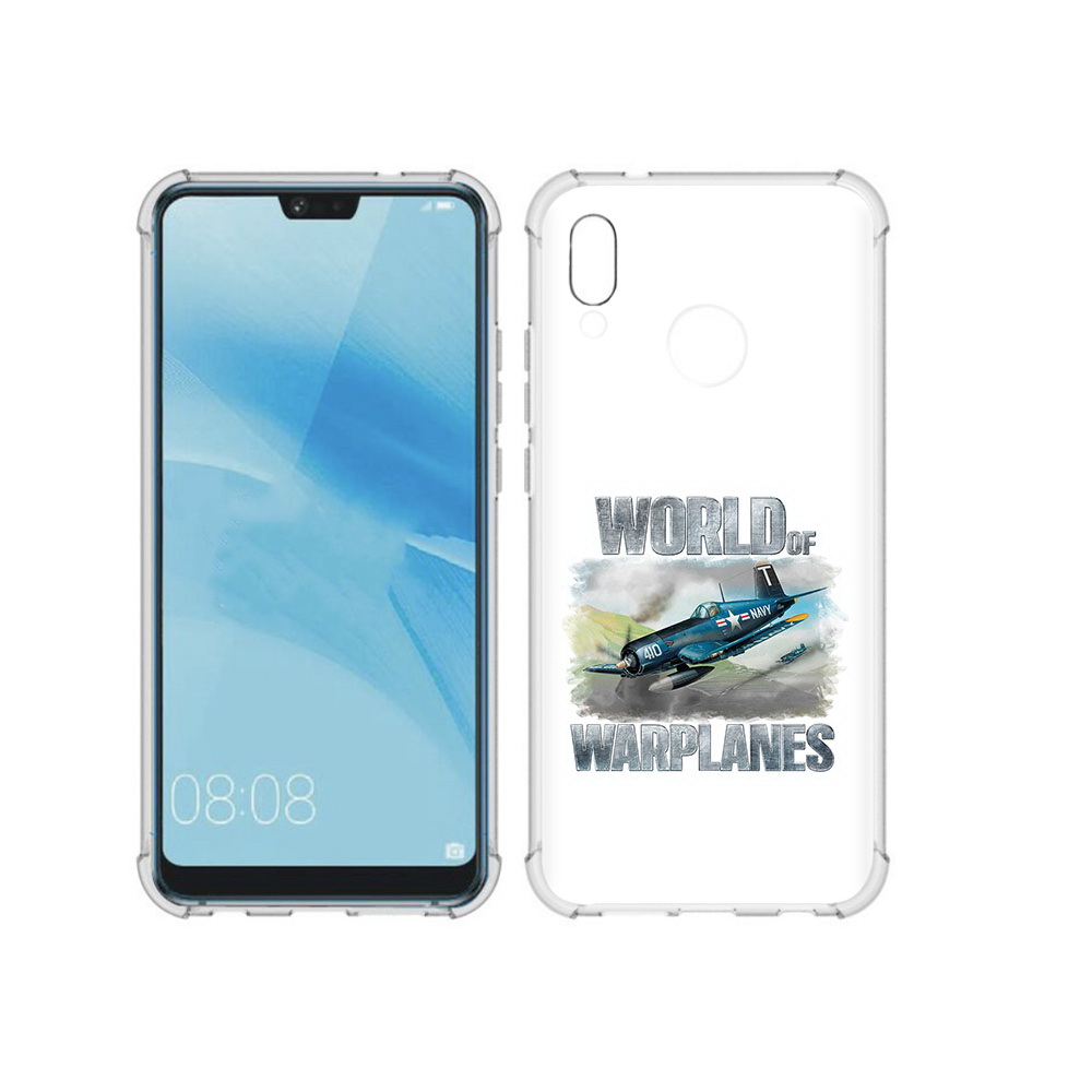 

Чехол MyPads Tocco для Huawei P20 Lite Боевой самолет (PT130405.51.32), Прозрачный, Tocco