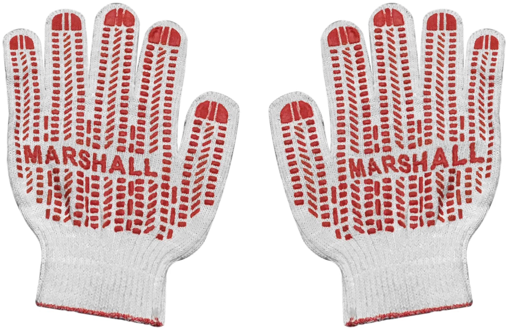 Перчатки marshall (х/б, пвх, 5 нитей, 10 класс) - 200 пар (m9900183) m9900183 перчатки лидертекс 10 класс 5 нитей хб серые 50 шт