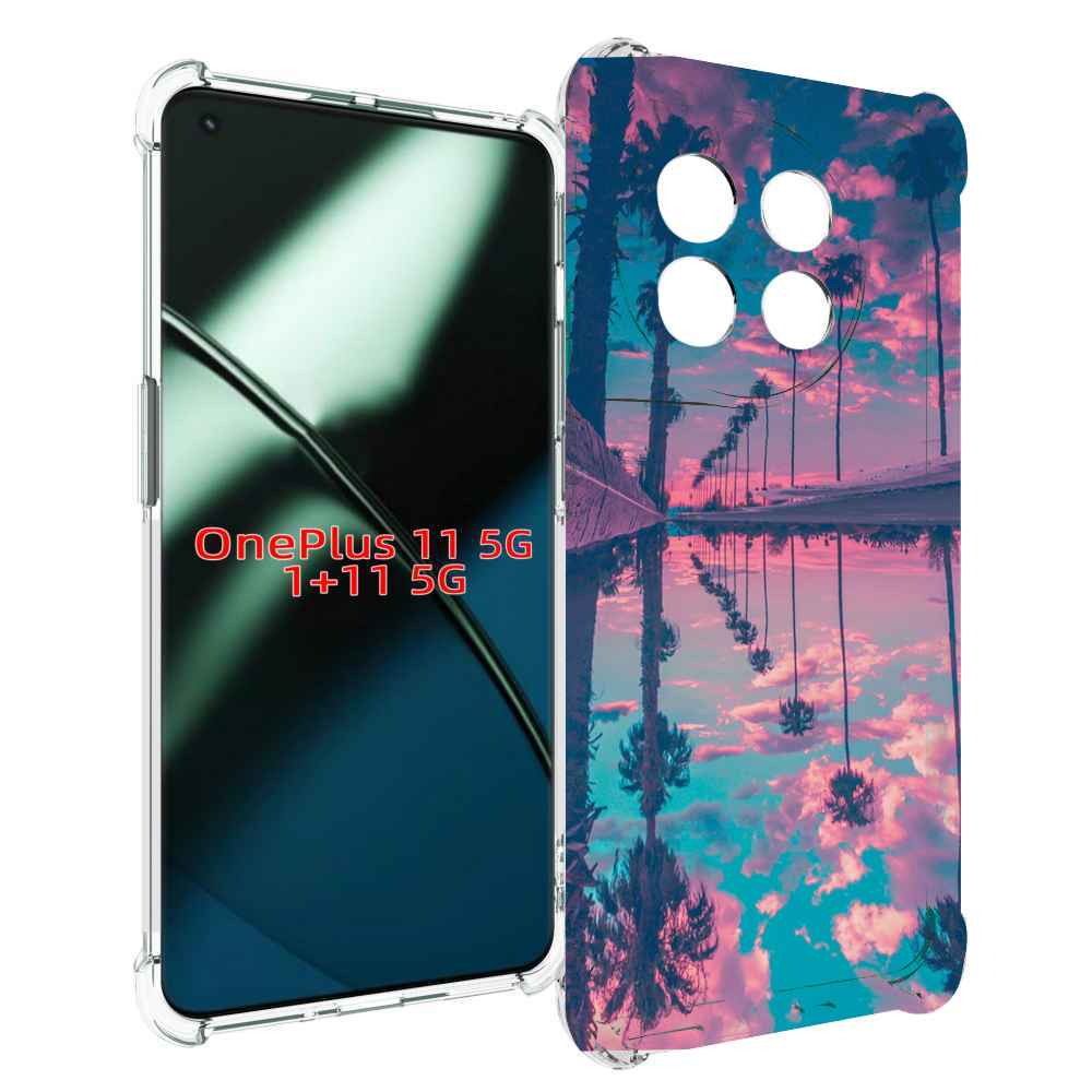 

Чехол MyPads отражение-пальм для OnePlus 11, Прозрачный, Tocco