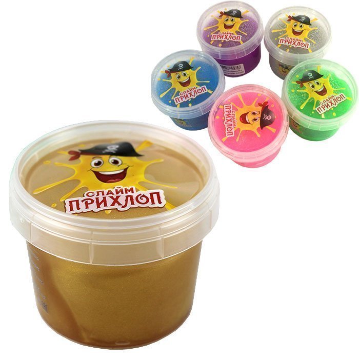 Слайм Прихлоп 100гр перламутровый ассорти 00168
