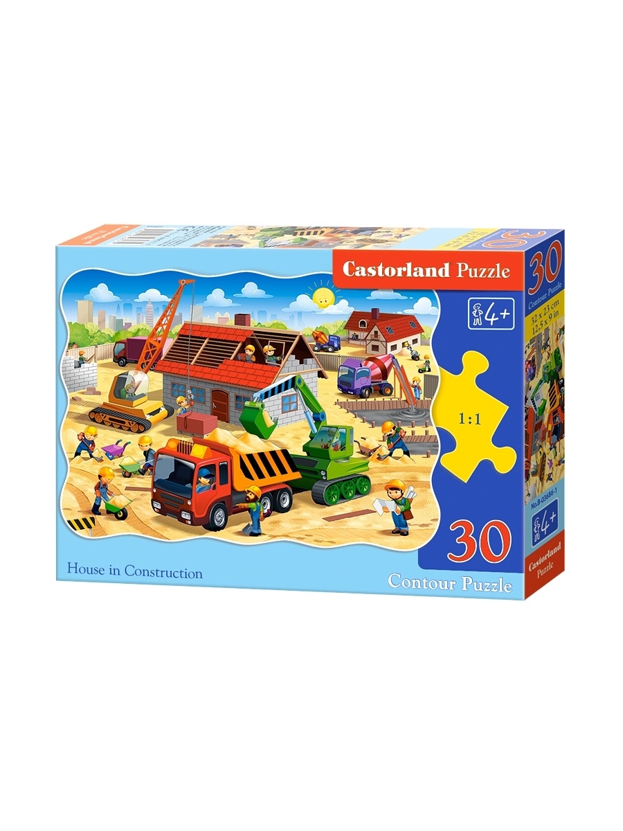 

Пазл Castorland Строительство дома, 30 элементов MIDI В-03686