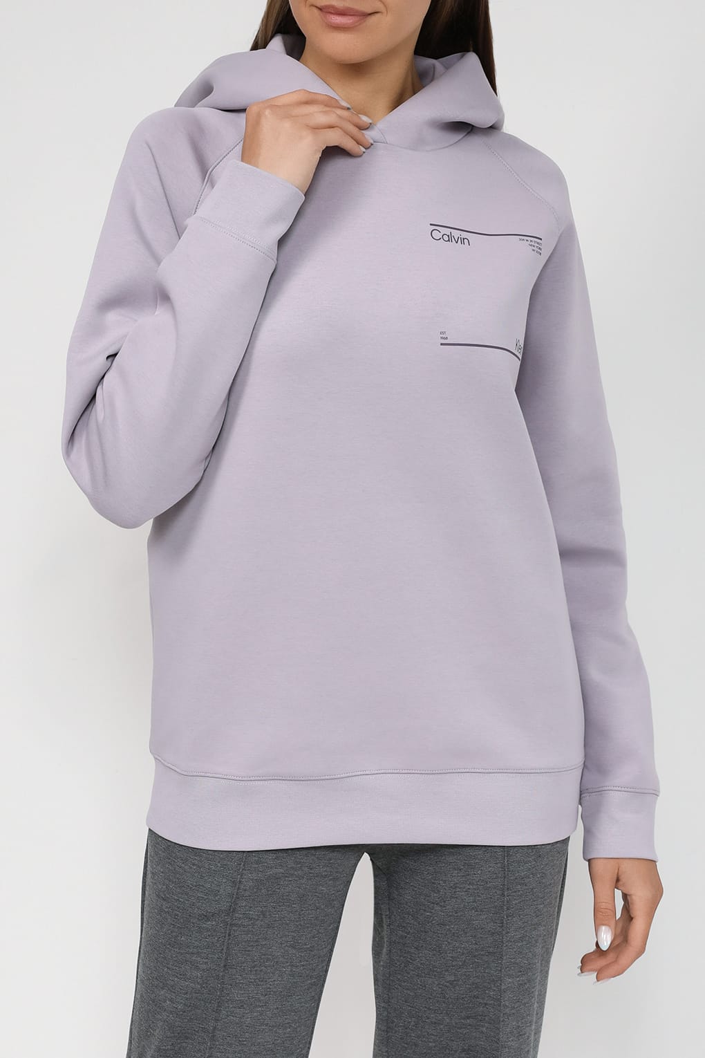 

Худи женское Calvin Klein K20K205714 фиолетовое M, Фиолетовый, K20K205714