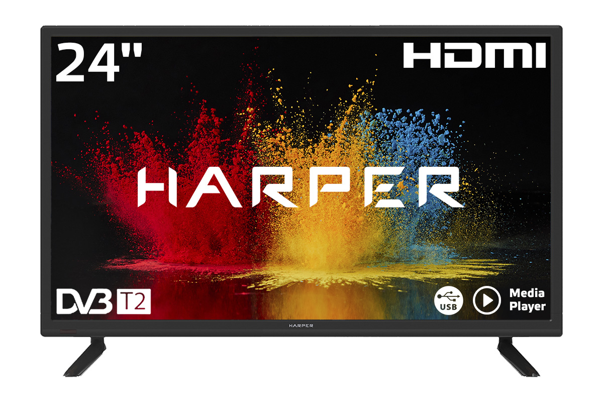 фото Led телевизор hd ready harper 24r490t