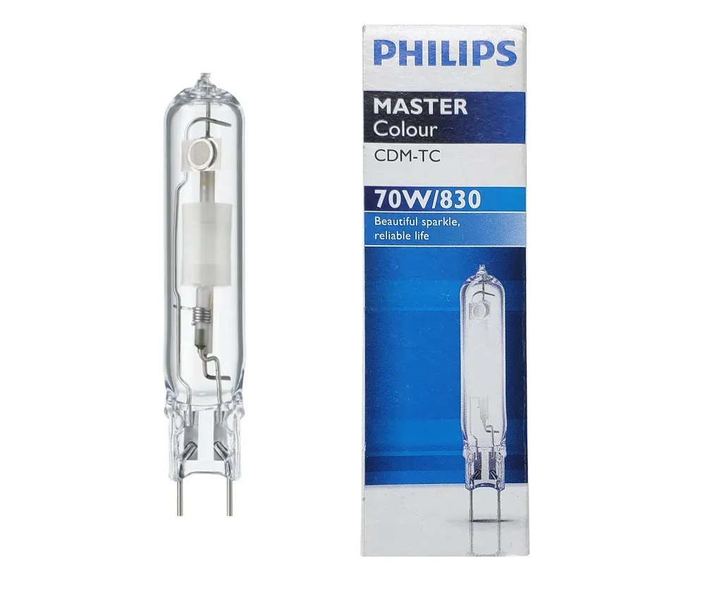 

Лампа специальная Philips CDM-TC 70W/830 G8.5,Теплый белый свет, 70 Вт, Металлогалогенная