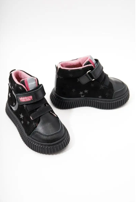 Ботинки детские Minipicco M-D-3, черный, 27 ботинки демисезонные keddo бежевые 34