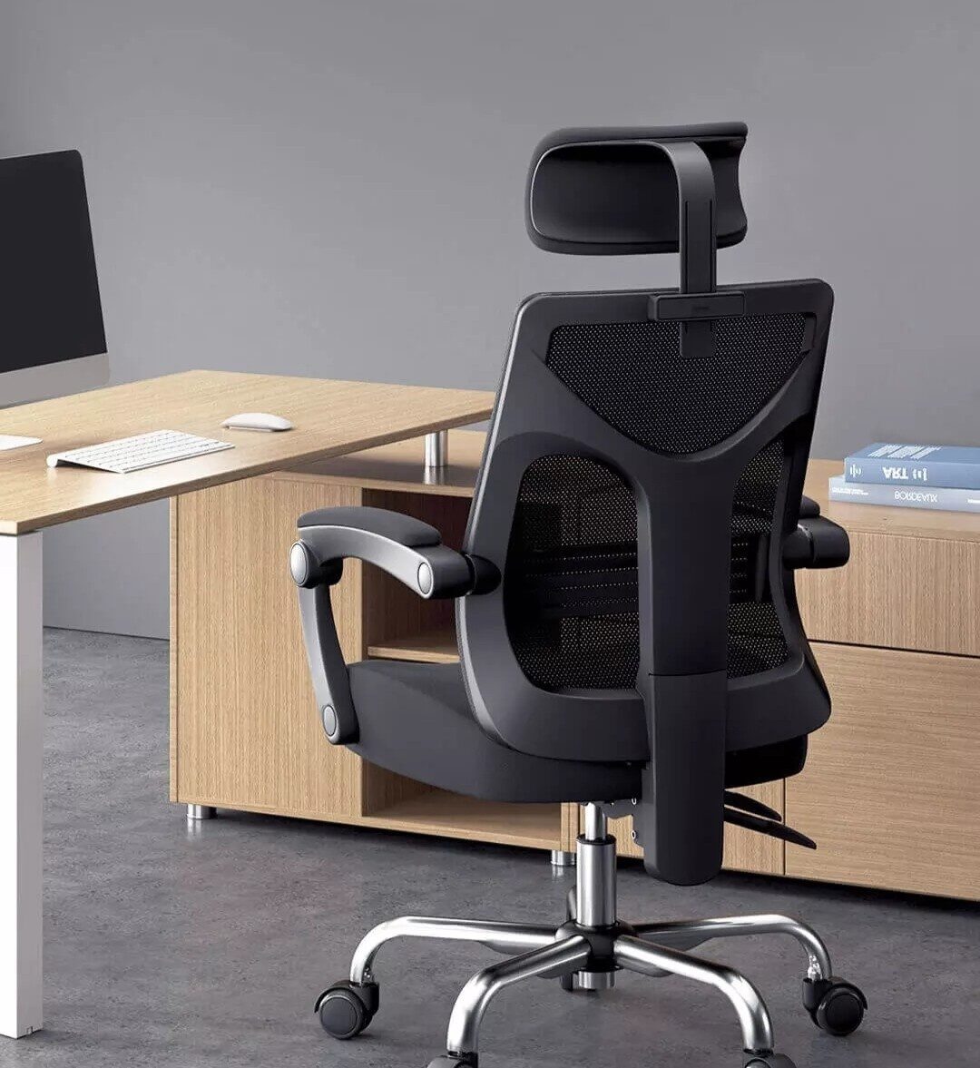 фото Эргономичное кресло xiaomi hbada ergonomic chair (hdny164bm) чёрное