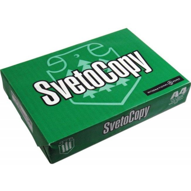 

Бумага д/ксерокопий 500 л А4 Svetocopy