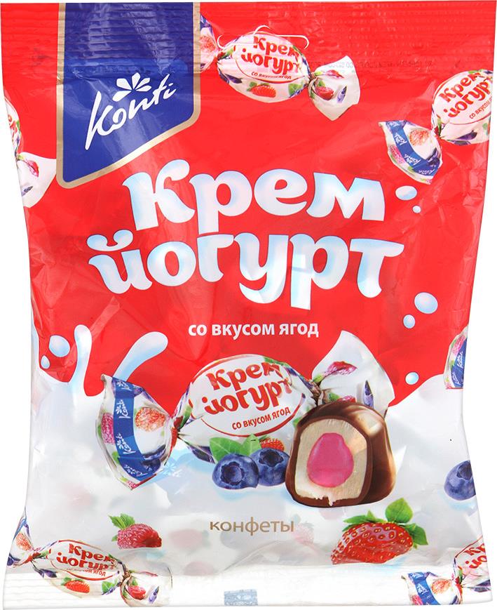 

Конфеты Konti Крем-йогурт со вкусом ягод 240 г