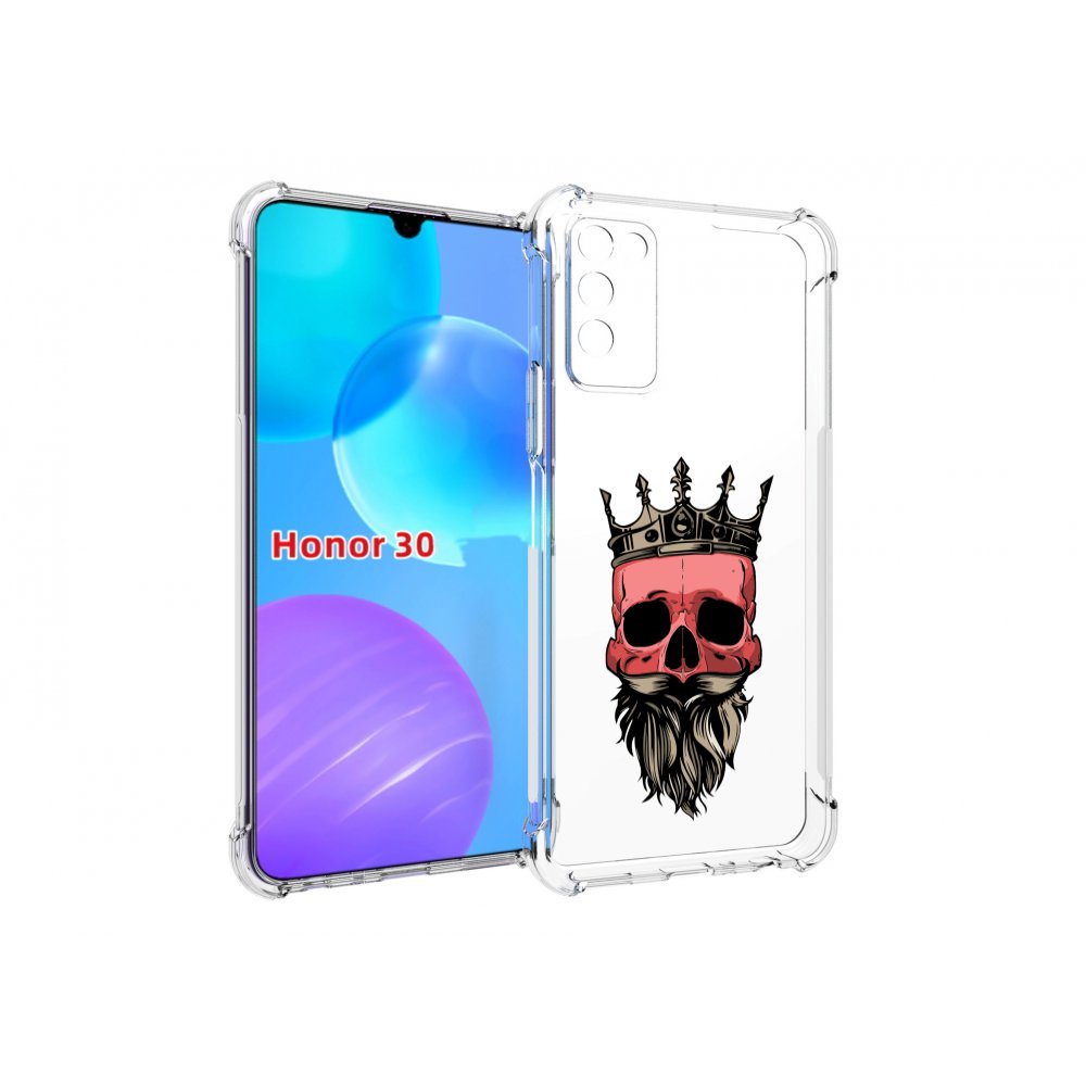 

Чехол MyPads бородатый красный череп мужской для Huawei Honor 30 Lite, Tocco
