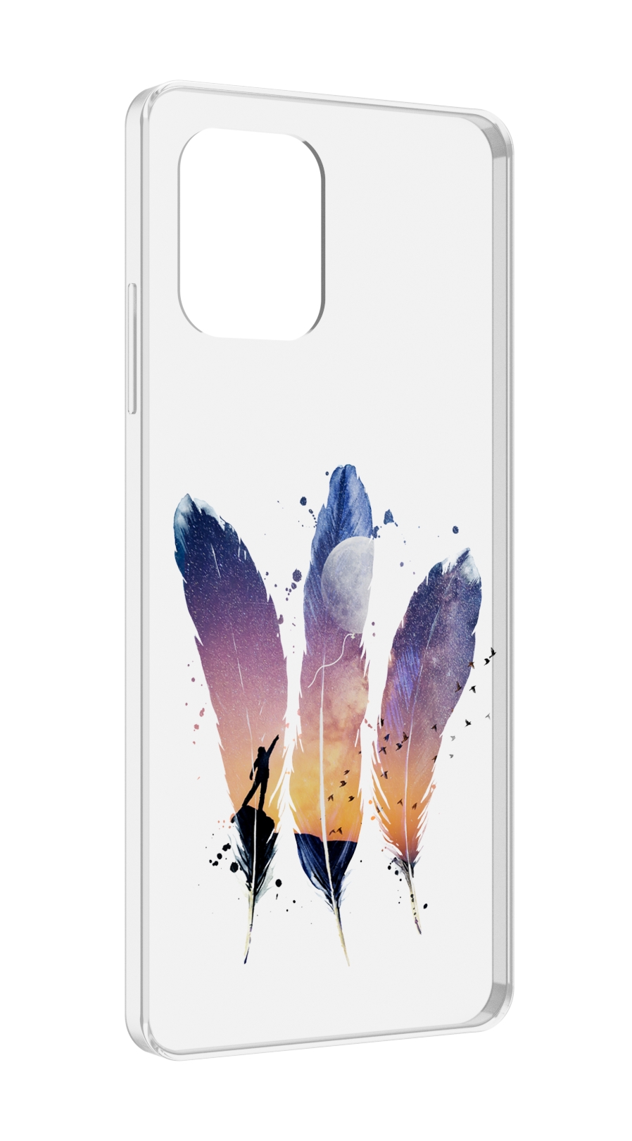 

Чехол MyPads небесные перья для UMIDIGI Power 7 Max / Power 7S, Прозрачный, Tocco