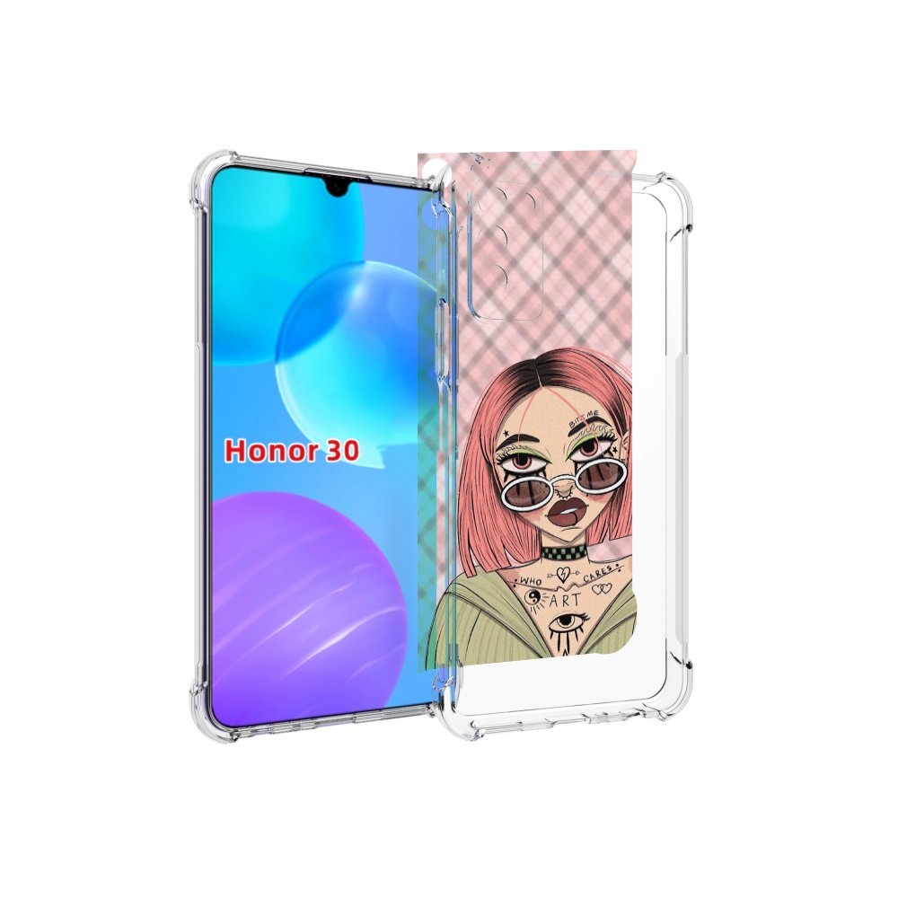

Чехол MyPads бунтарка-девочка для Huawei Honor 30 Lite, Tocco