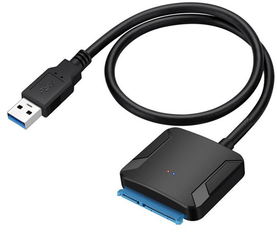 фото Контроллер переходник sata для жесткого диска 2.5-3.5 gsmin a19 usb 3.0 black