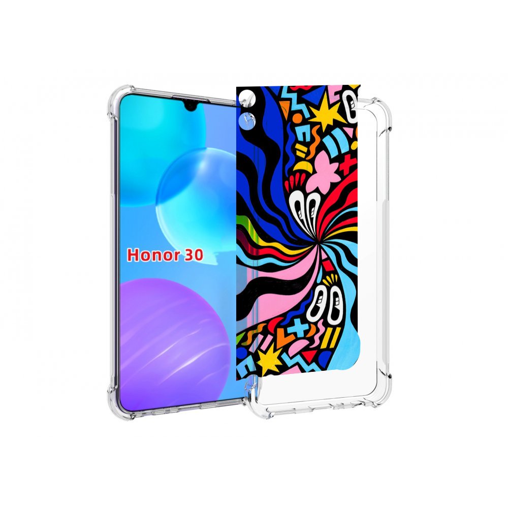 

Чехол MyPads волнистая-абстракция для Huawei Honor 30 Lite, Tocco