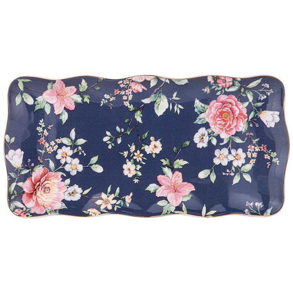 

Набор из 6 штук Блюдо прямоугольное Lefard Grace 30.5см синее фарфор 275-1243_, Синий;розовый