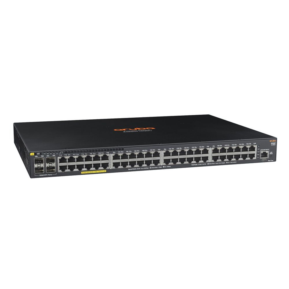 

Коммутатор HPE Aruba 2930F Managed L3 48GPoE+4SFP+740W Switch, JL558A