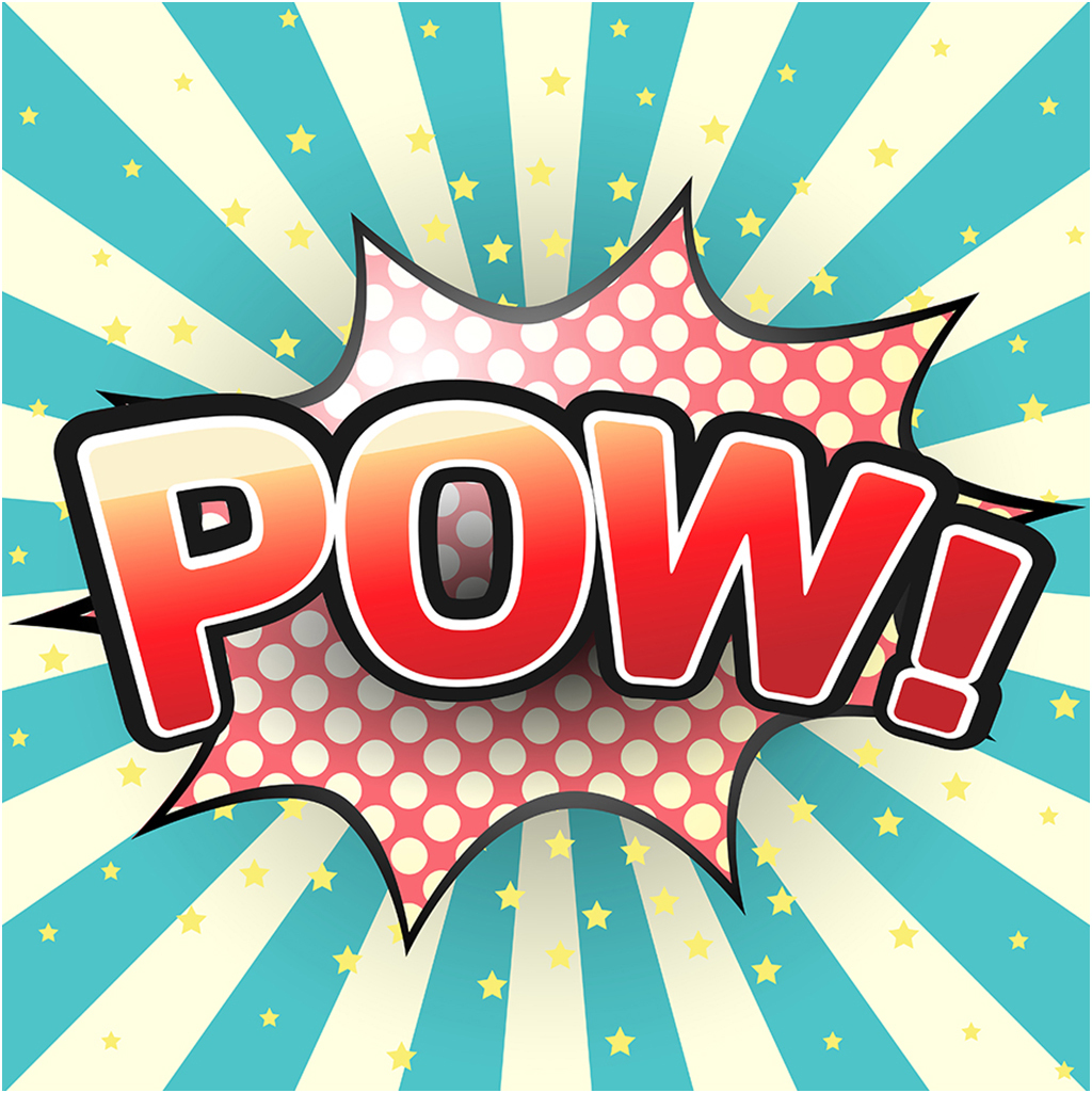 

Картина на холсте с подрамником ХитАрт Pow 2 40x40 см, 678