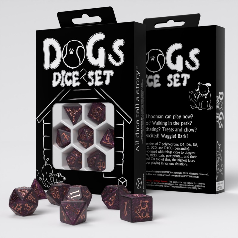 Набор кубиков для игр Luna Q-Workshop DOGS Dice Set