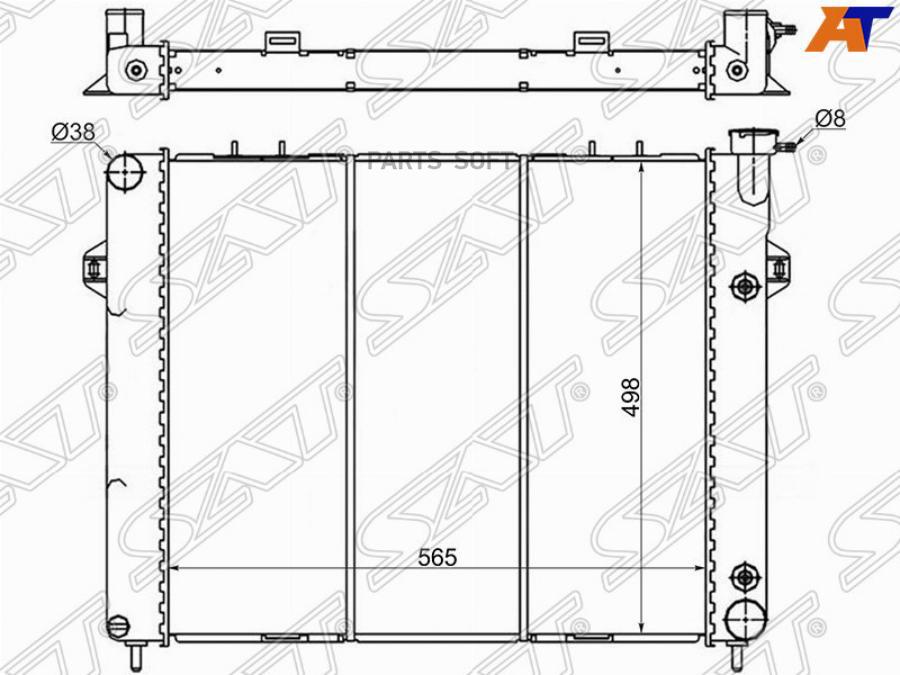 

SAT Радиатор JEEP GRAND CHEROKEE V8 5.2/5.9 93-99
