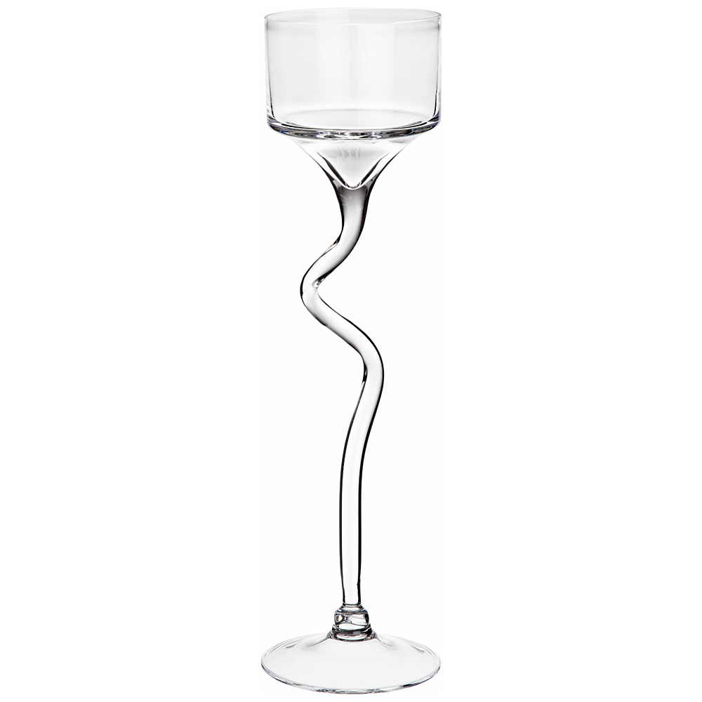 

Ваза на ножке Alegre Glass 8x35см стекло 337-028_