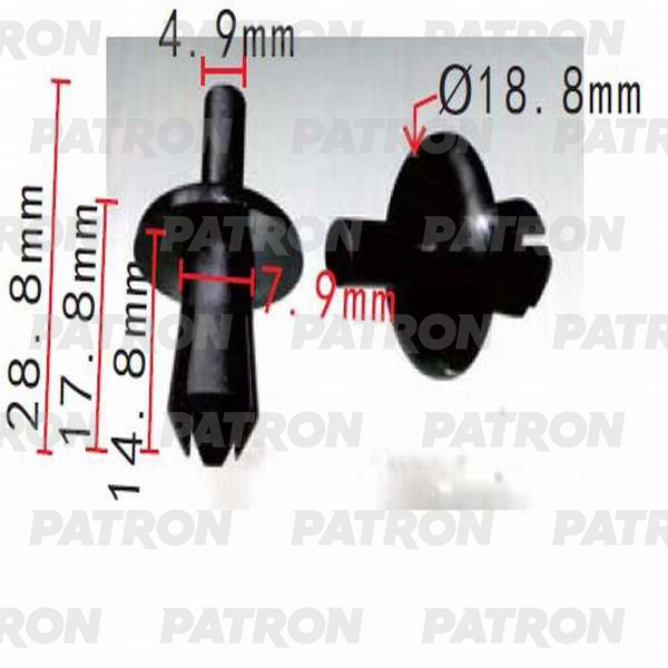

Клипса Автомобильная PATRON P370197