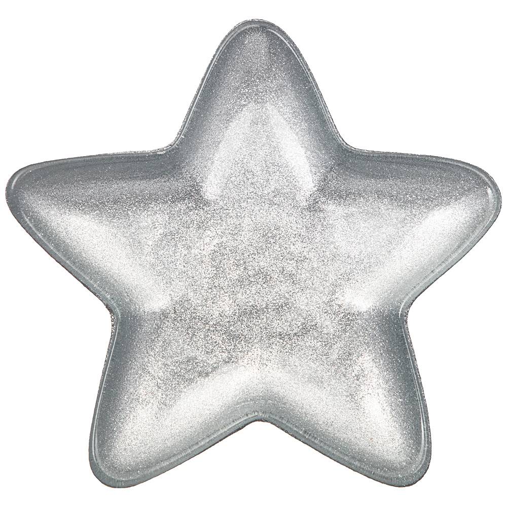 

Блюдо ACKAM Star silver shiny 17х17см стекло 339-084_, Серебристый