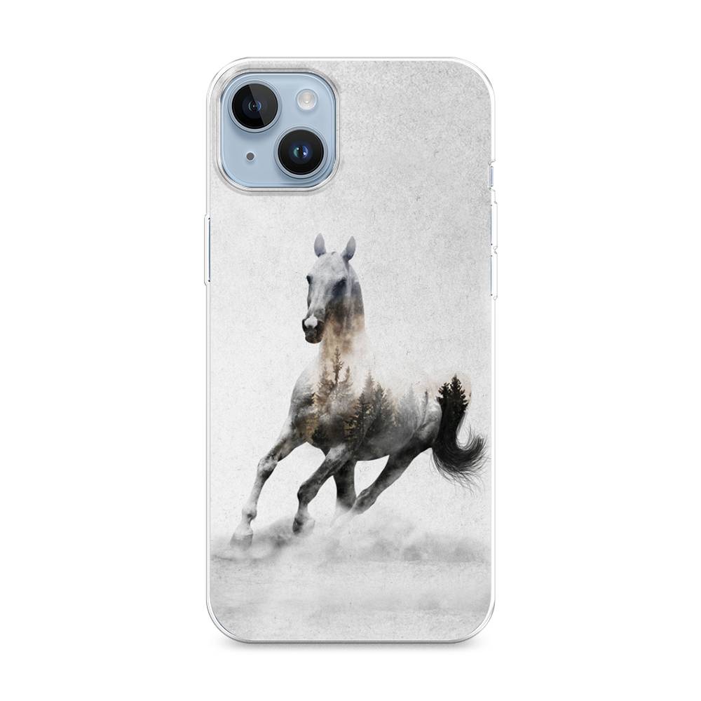 

Чехол Awog на Apple iPhone 14 Plus / Айфон 14 Плюс "Лошадь лес", Разноцветный, 15350-2
