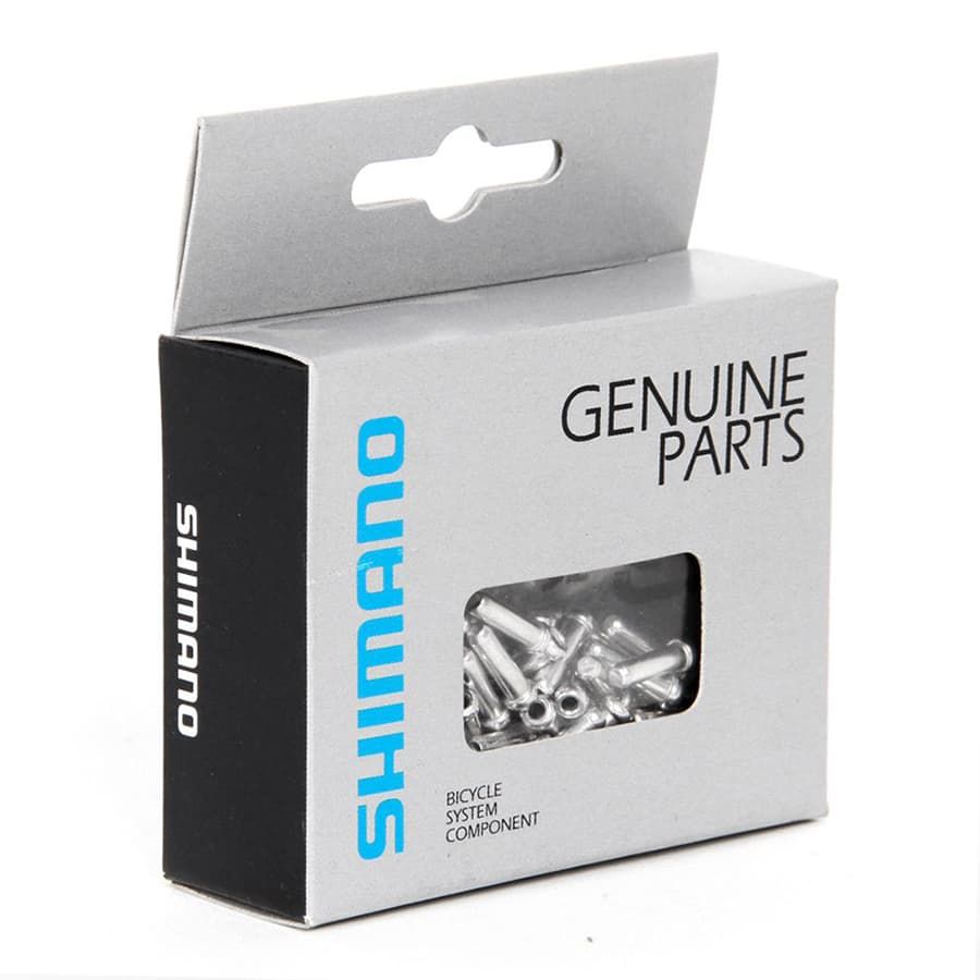 

Концевик Shimano алюминий д/троса тормоза, (100шт) Y62098040, Серебристый