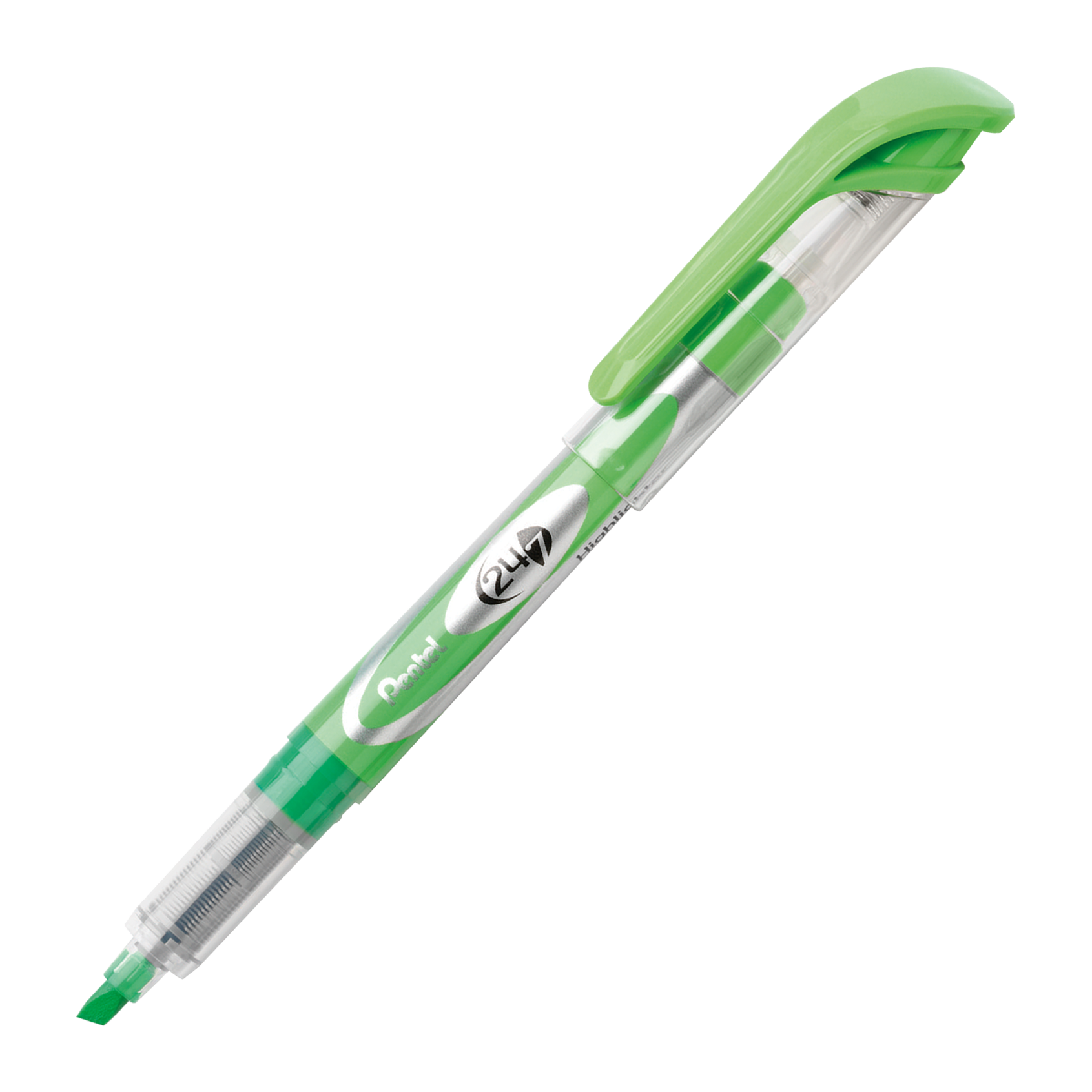 

Текстовыделитель Pentel Highlighter 24/7 1-3мм SL12 (салатовый, 1 штука), Зеленый