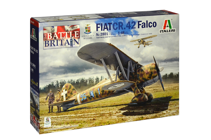 фото Сборная модель italeri 1/48 самолет fiat cr.42 falco 2801