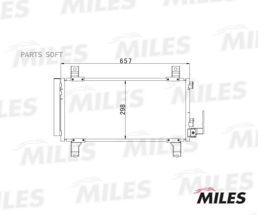 

MILES ACCB068 Радиатор кондиционера (паяный) MAZDA 6 1.8-2.3/2.0D 02- ACCB068