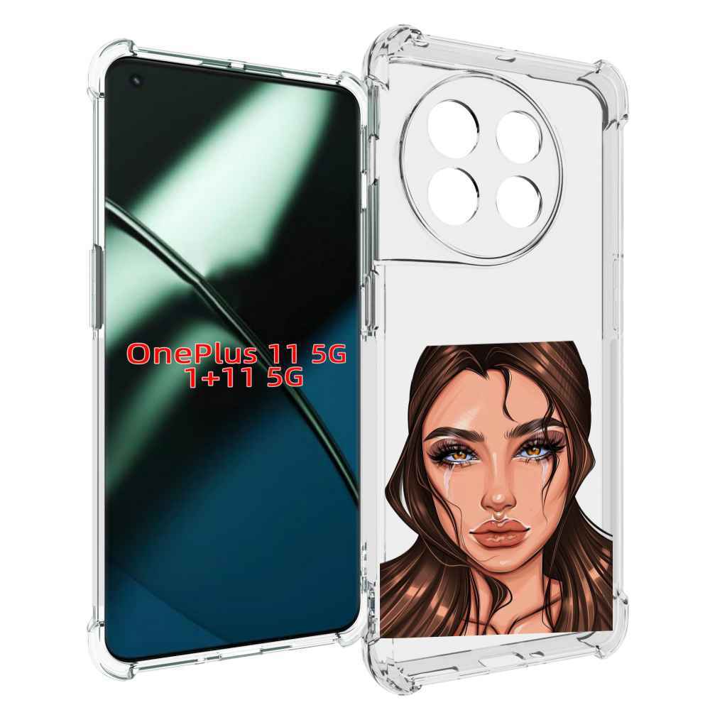 

Чехол MyPads плачущая-девушка женский для OnePlus 11, Прозрачный, Tocco