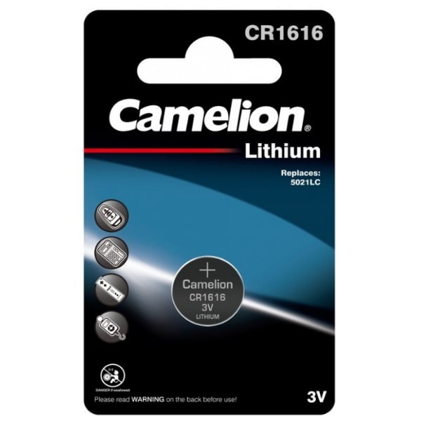 Батарейка литиевая CAMELION CR1616 дисковая 3В бл/1 литиевая дисковая батарейка gp