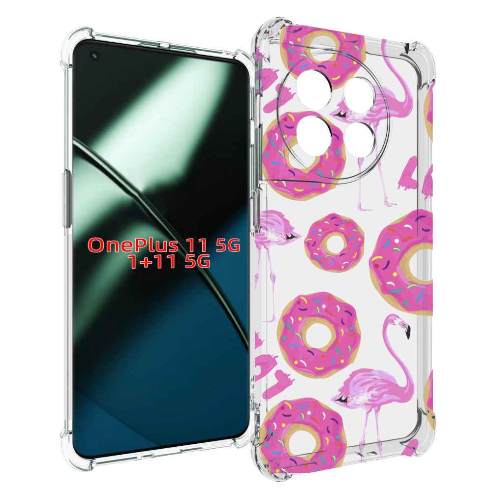 

Чехол MyPads пончики-фламинго для OnePlus 11, Прозрачный, Tocco