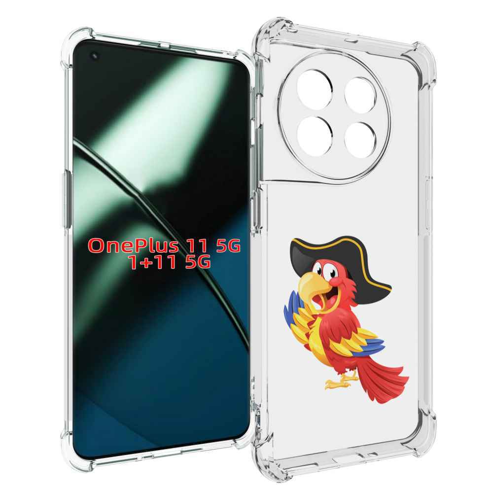 

Чехол MyPads попугай-пират для OnePlus 11, Прозрачный, Tocco
