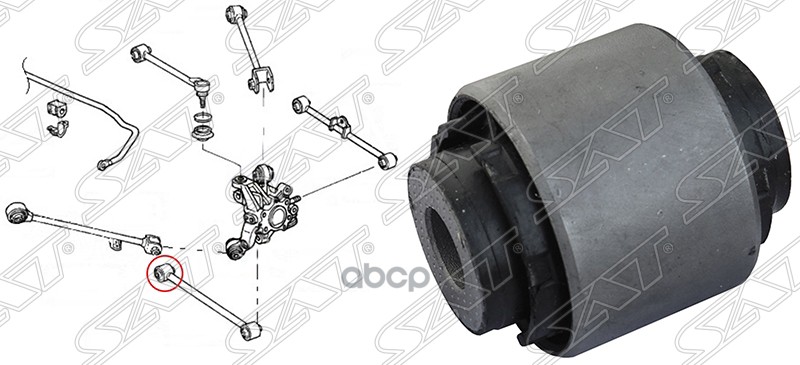 

Сайлентблок Задней Цапфы Honda Cr-V Re3/Re4 2007-2012 Sat арт. ST-52350-SEA-000-U